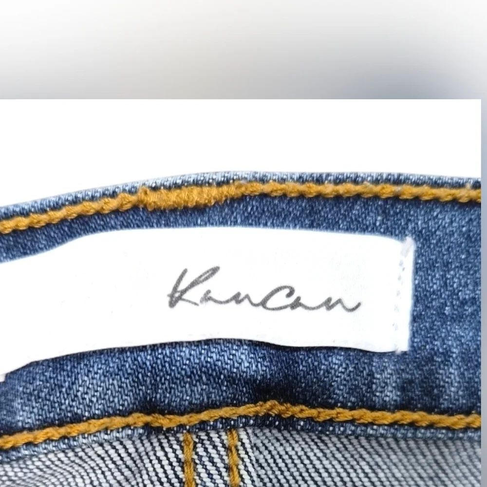 KanCan Midrise Distressed Raw Hem Ankle Jeans Size 5/26 - Picture 3 of 8